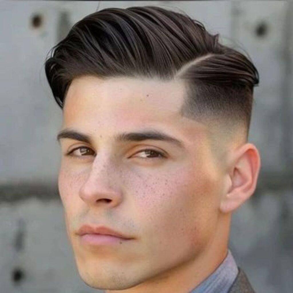 side part trim haircut