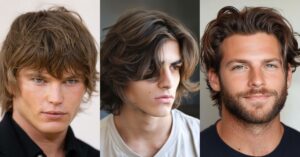 mens long hairstyles thick straight hair