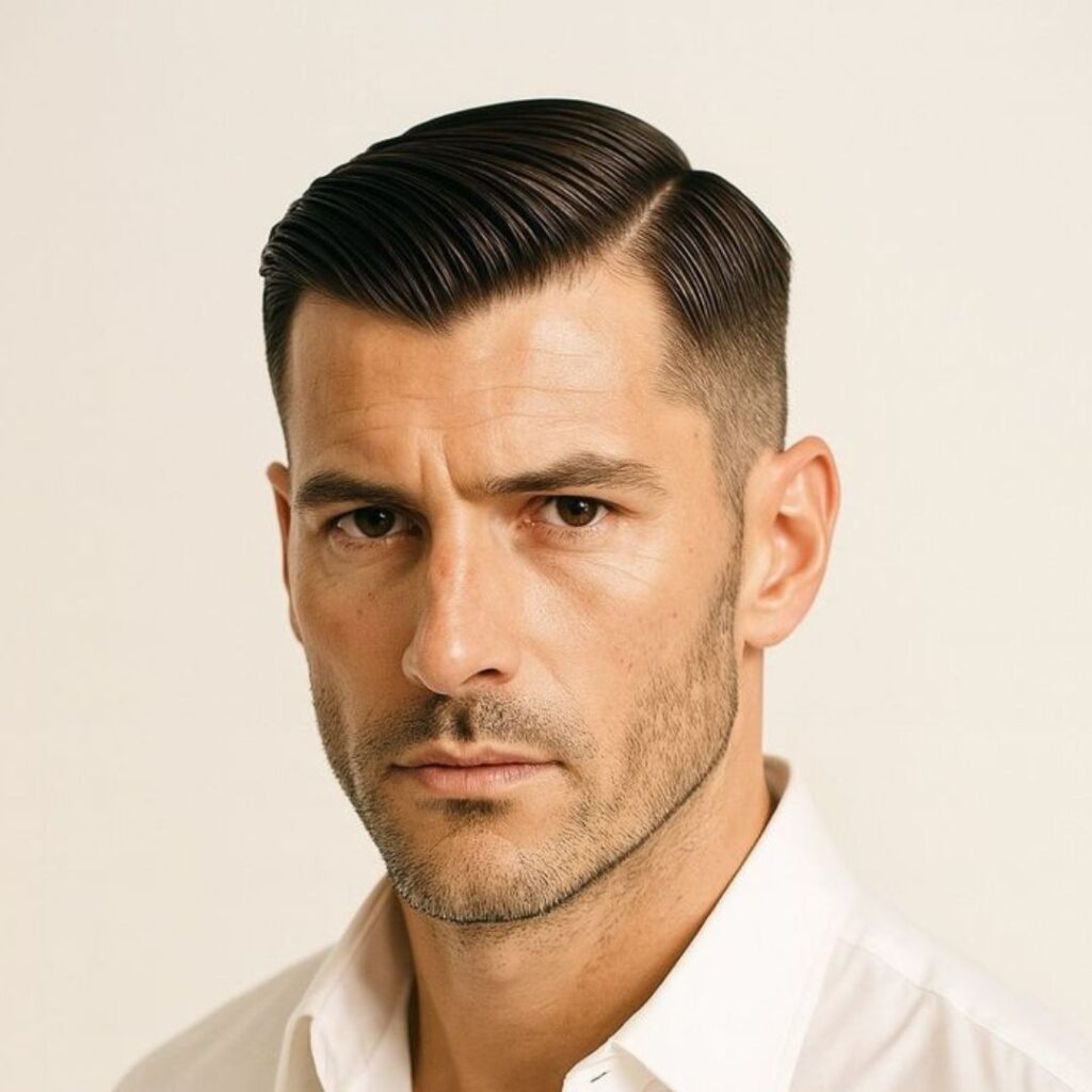 crew cut with line