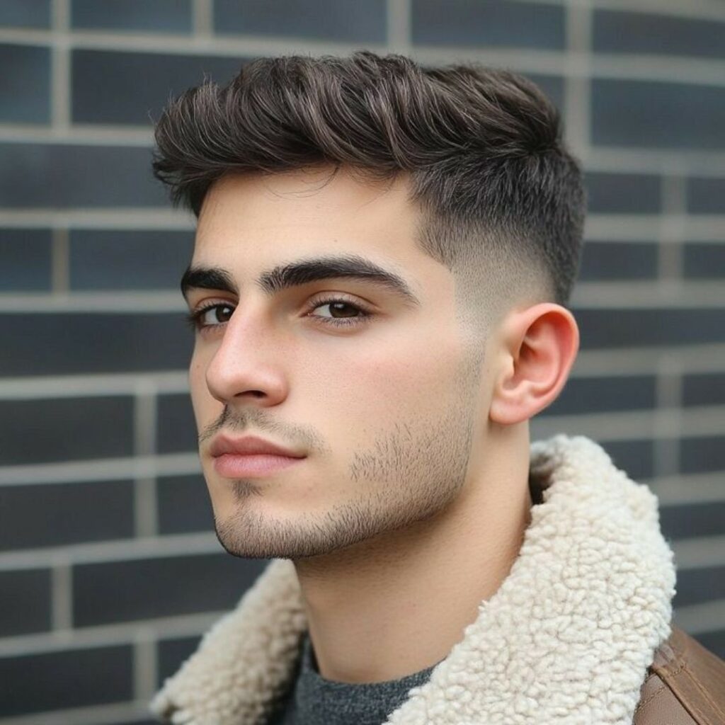 mid fade with line