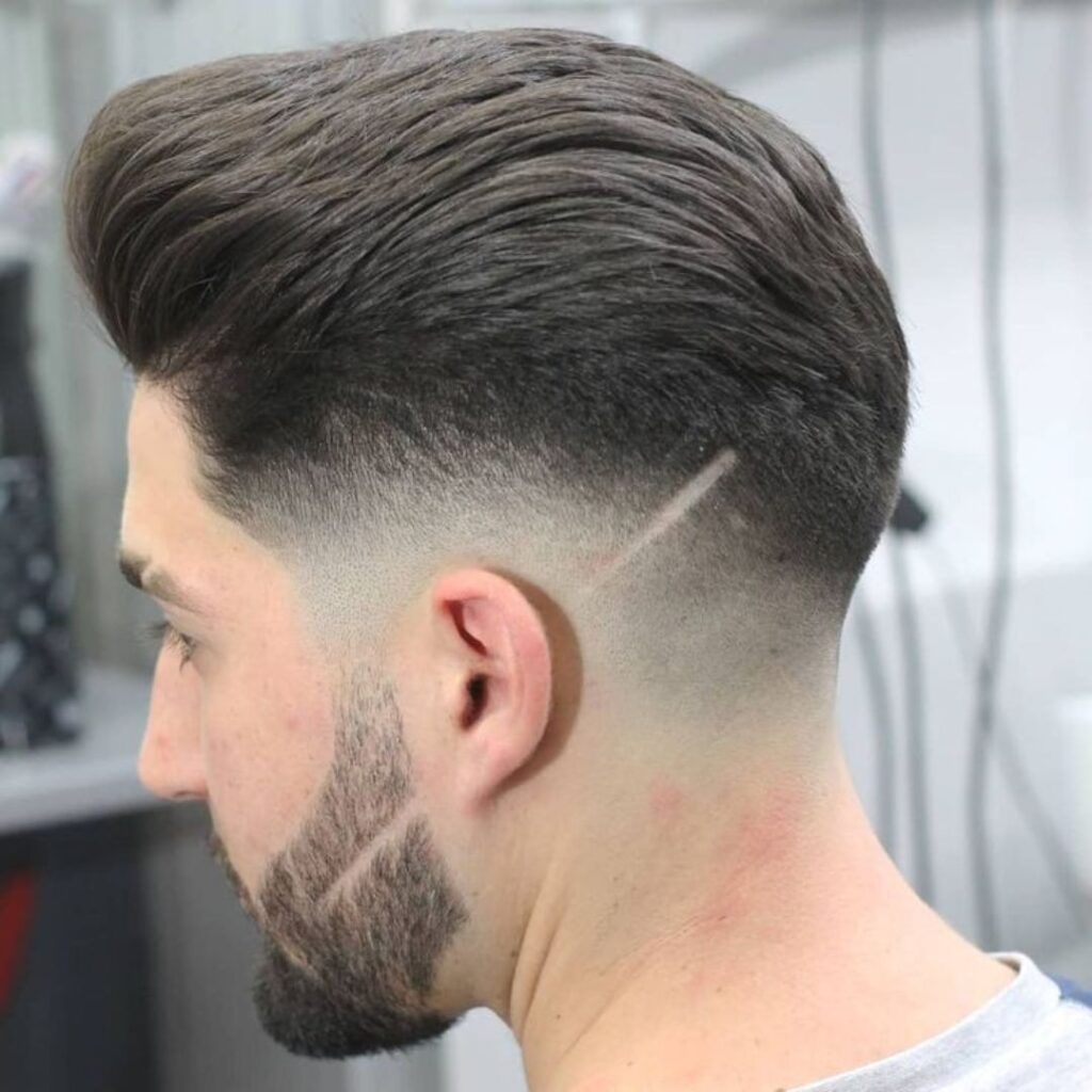 beard line integration haircut