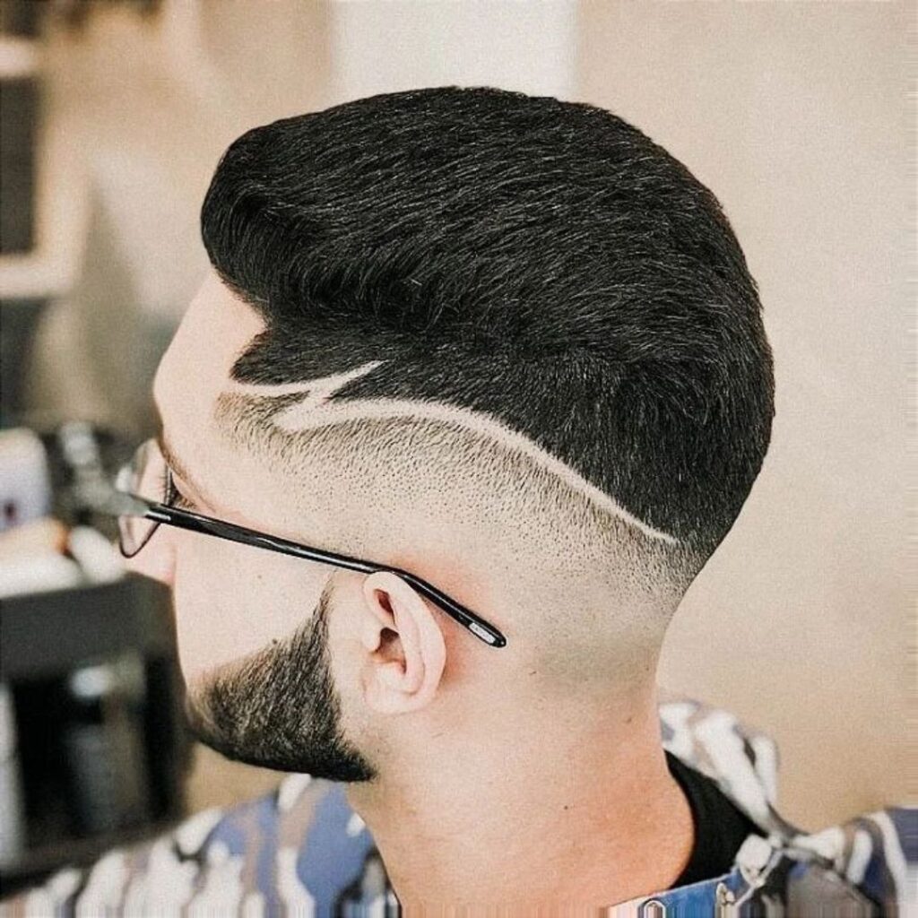 free style barber design haircut
