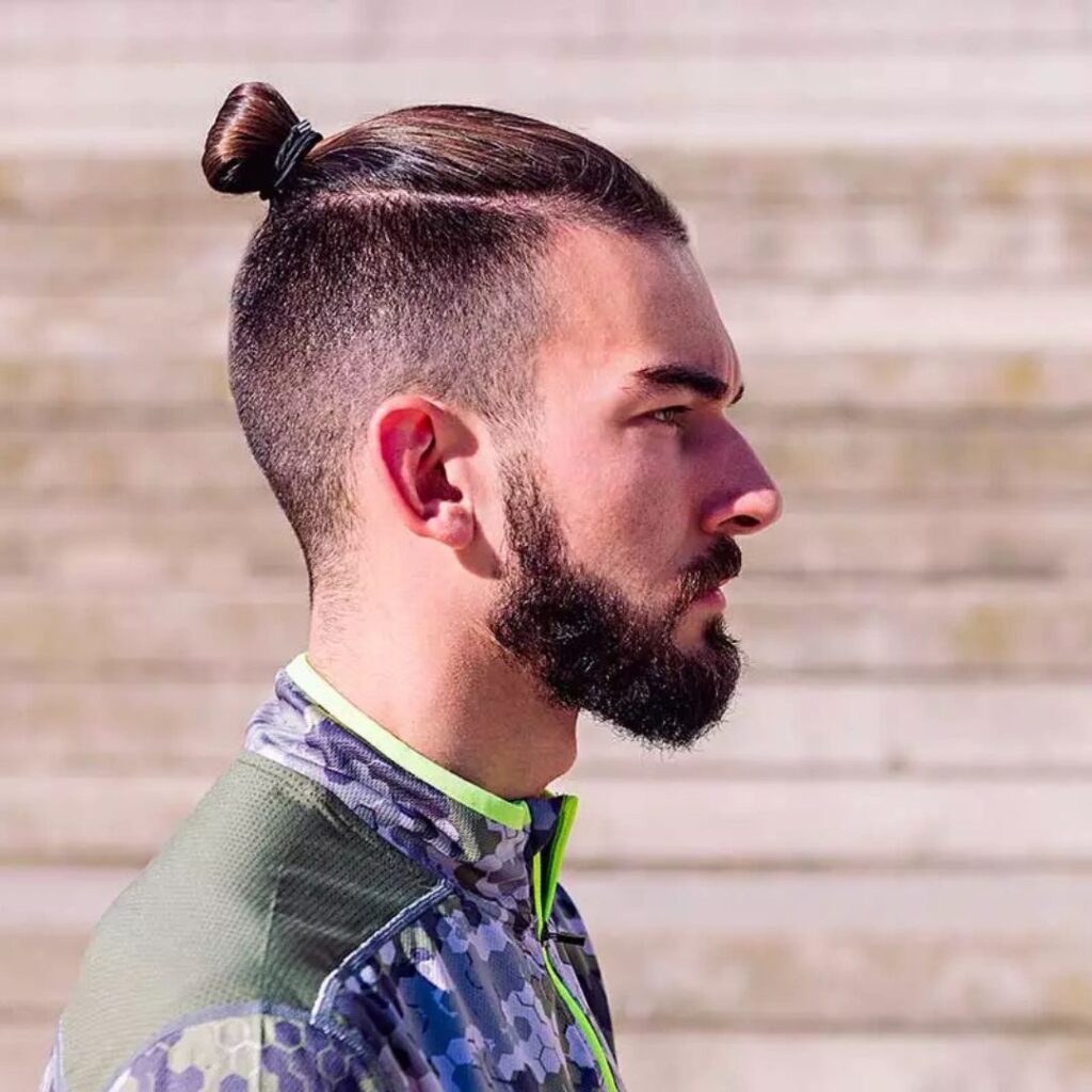 samurai bun haircut