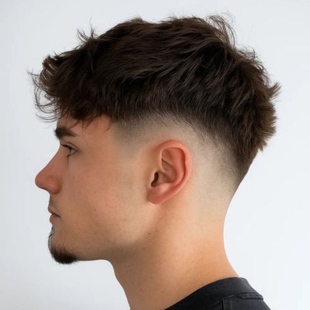 middle part with mid fade
